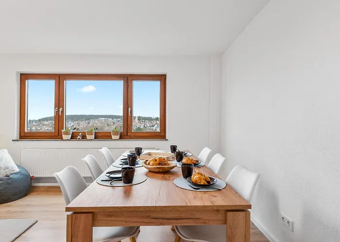 Stilvolle Mit Weitblick & Parkplatz 아파트 진델핑겐